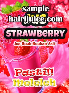 sticker balang jus strawberry