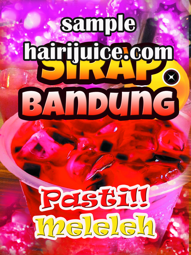 Sticker Balang air Jus Buah | hairi juice trading
