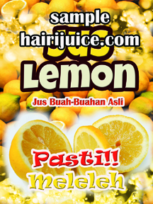 Sticker Air Balang Jus Lemon Kalis Air ( 9 x 12 inci )