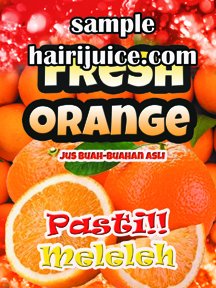 Sticker Air Balang Fresh Orange Kalis Air ( 9 x 12 inci )