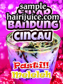 Sticker Air Balang Sirap Bandung Cincau Kalis Air ( 9 x 12 inci )